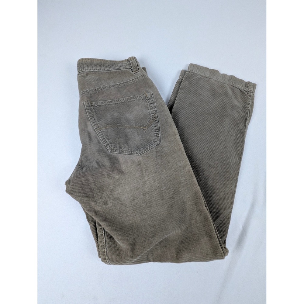 Unionbay Biker Fit Corduroy Pants Mens Beige Straight Leg Vintage